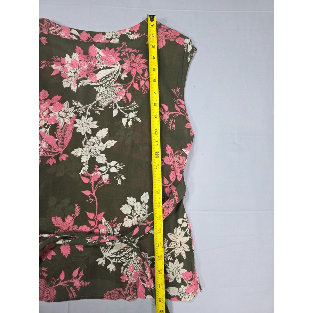 Old Navy Vintage Womens Perfect Fit Sleeveless Babydoll Top Floral Medium - Picture 6 of 6